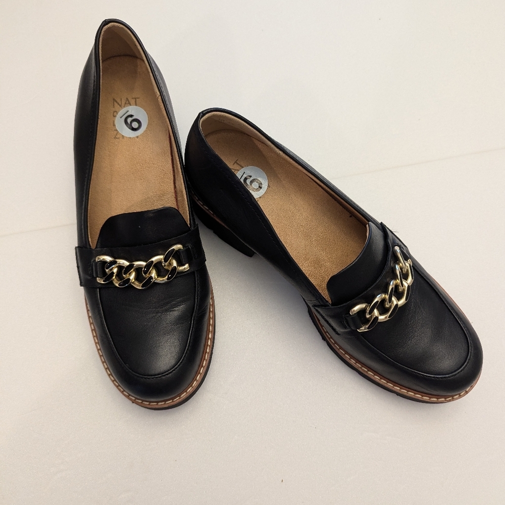 Naturalizer Black Desi Platform Loafer Chunky Heel - Picture 4 of 5